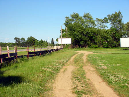 M-60 Drive-In Theatre - Driveway - Photo From Water Winter Wonderland